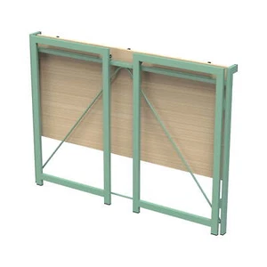 Mainstays Sage Frame Folding Desk with Natural Grained Top,Adult. - Picture 1 of 5