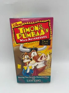 Vintage Disney Timon & Pumbaa's Wild Adventures - "True Guts" VHS 1996 Lion King - Foto 1 di 2