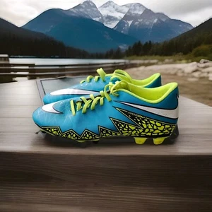 Botines Nike para mujer talla 9 Hypervenom Phade fútbol fútbol fútbol azul amarillo - Imagen 1 de 12
