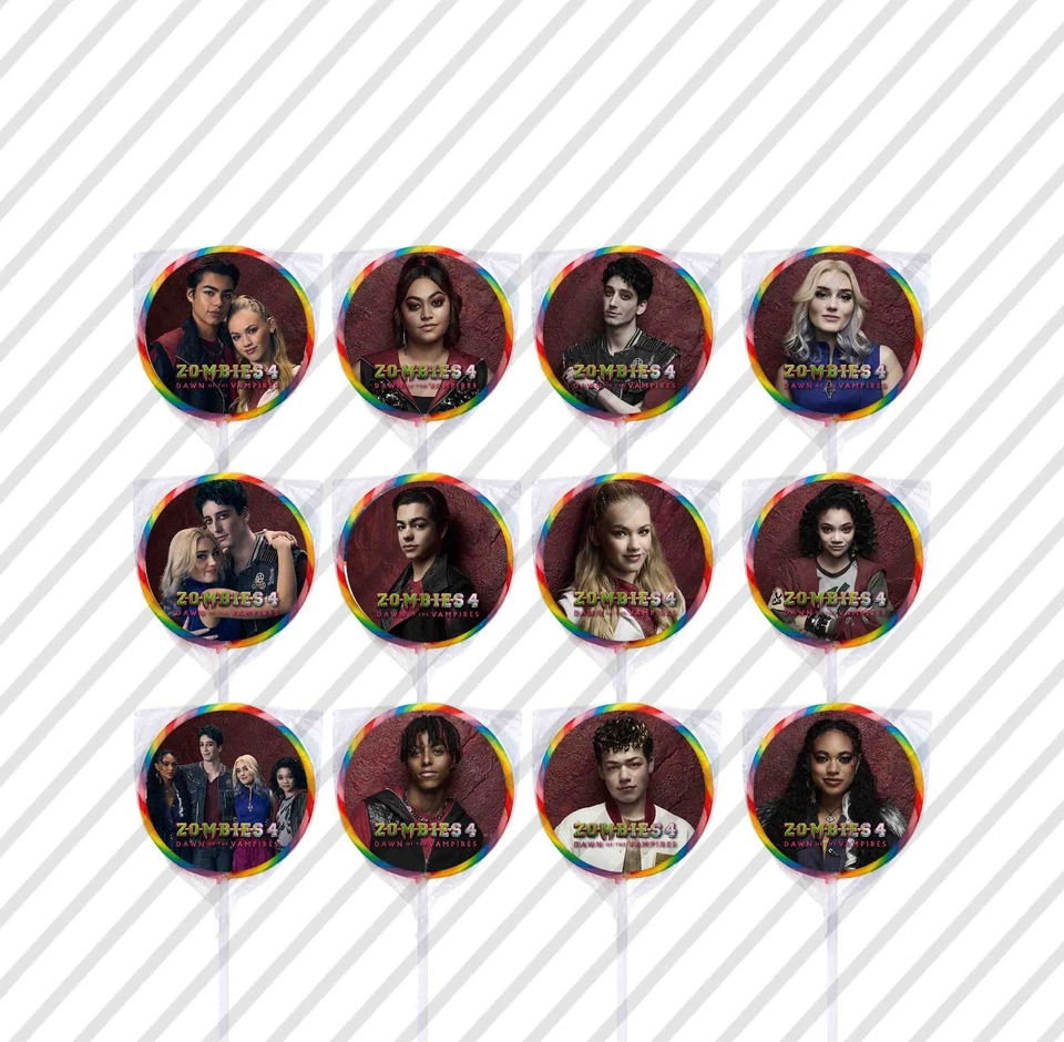 24 僵尸 4 Dawn of the Vampires 贴纸标签袋棒棒糖派对礼品 1.67 — 第 1/1 张图片