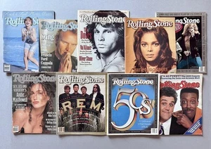 Vtg Lot 1989-1991 Rolling Stone Madonna, R.E.M., Val Kilmer, Sting, Anniversary - Picture 1 of 3