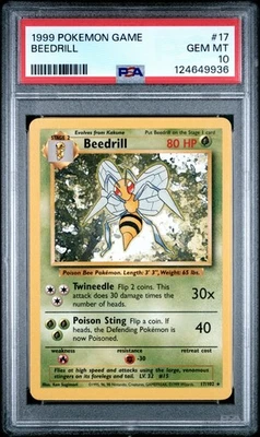 PSA 10 GEM MINT Beedrill 017/102 Base Set Regular - Image 1 of 2