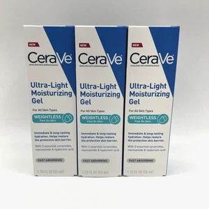 CeraVe Ultra Light Moisturizing Gel 1.75 Oz 3 Pack - Picture 1 of 5