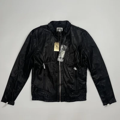 G-STAR RAW Chopper Leather Jacket Men’s Black Leather – Biker Style EU-S / US-XS - Image 1 of 4