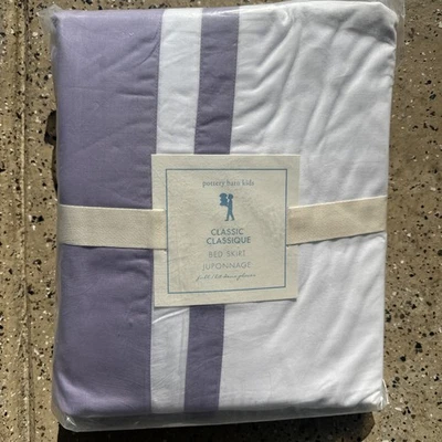 Falda de cama clásica Pottery Barn para niños completa púrpura/lavanda Foto 1 de 4
