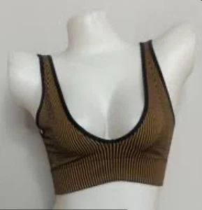 Urban Outfitters Brown & Black Striped Bralette XS/S - Picture 1 of 5