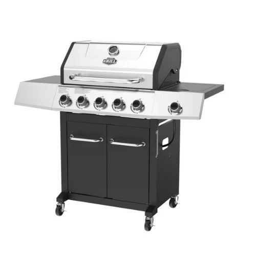 Expert Grill 5 Burner Propane Gas Grill with Side Burner