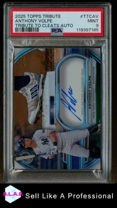ANTHONY VOLPE TOPPS TRIBUTE TRIBUTE TO CLEATS AUTOGRAPHS 2025 TTCAV PSA 9 - Bild 1 von 2