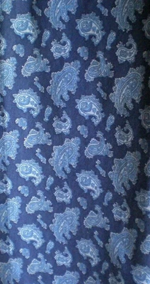 JUEGO DE CORTINAS FORRADAS PAISLEY AZUL TOMMY HILFIGER COUNTRY CLUB 40 X 87 Foto 1 de 2