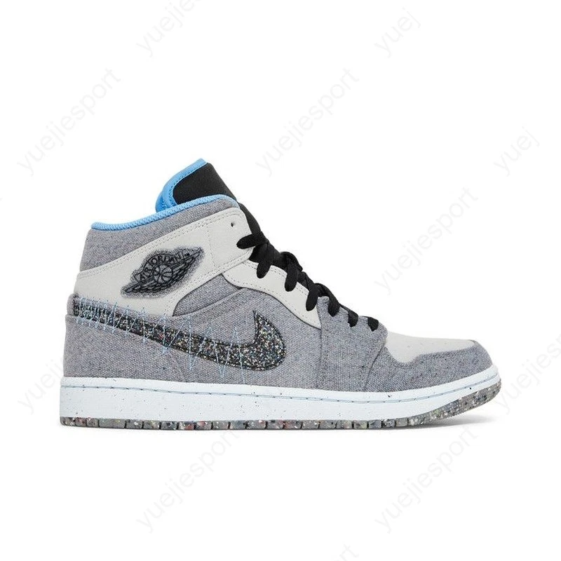 Jordan 1 Mid Crater Grey University Blue for Sale - Authenticity