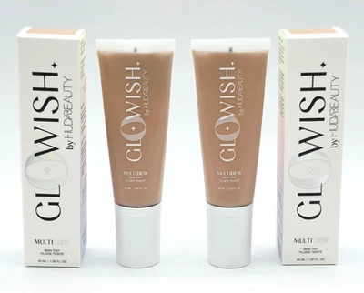 HUDA BEAUTY Glowish Multidew Skin Tint Foundation- 2@ 1.35 oz- 04 Light Medium - Image 1 of 4
