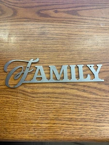 Lasergeschnittenes Metall Wandbild "Familie" Stahlschild *von 11 - Bild 1 von 1