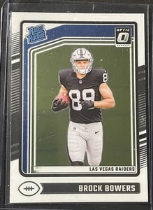 2024 OPTIC BROCK BOWERS RATED ROOKIE #215 LAS VEGAS RAIDERS - Picture 1 of 2