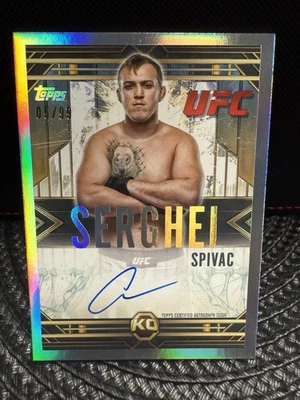 Serghei Spivac 2012 Throwback Auto /99 - 2025 Topps Knockout UFC - Image 1 of 2