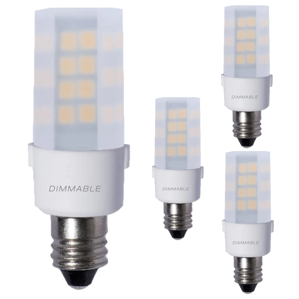 Diodesy 4PK LED T6 Mini Light Bulb, E12, 4.5W, 40W, 3000K, 340LM, CRI80, 120V - Image 1 of 4
