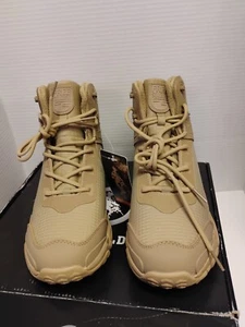 9.5 Free Soldier ACC0020 Men's Boots Tan Embossed Oxford Fabric Tactical Shoes - Picture 1 of 7