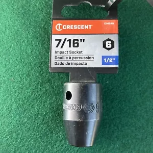 Crescent CIMS4N SAE 6 Point Impact Socket 7/16" x 1/2" Drive Lifetime warranty - Picture 1 of 5