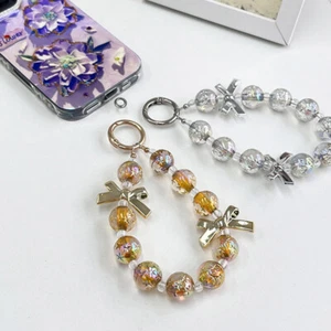 Phone Anti-lost Lanyard Color Plating Bead Phone Chain For IPhone Xiaomi Samsung - Zdjęcie 1 z 15