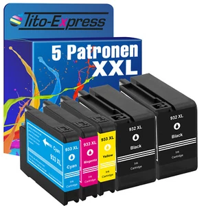 5 Druckerpatronen für HP 932/933 XL OfficeJet 6700 Premium 7610 7110 7612 6600  - Bild 1 von 12