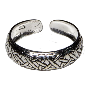 Toe Ring .925 silver girls adjustable open foot beach. - Picture 1 of 1