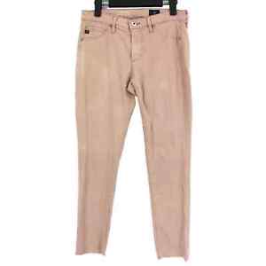 AG Adriano Goldschmied Womens Jeans 27 Pink Abbey Super Skinny Ankle Mid Rise