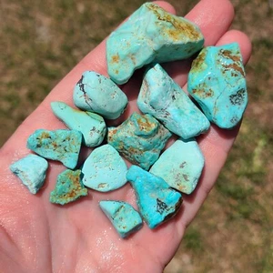 NATURAL CRIPPLE CREEK TURQUOISE ROUGH COLORADO USA 86.6 GRAMS - Picture 1 of 2