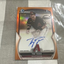 2023 Bowman Chrome Prospect Orange Refractors Tim Tawa 1st Rookie AUTO 5/25