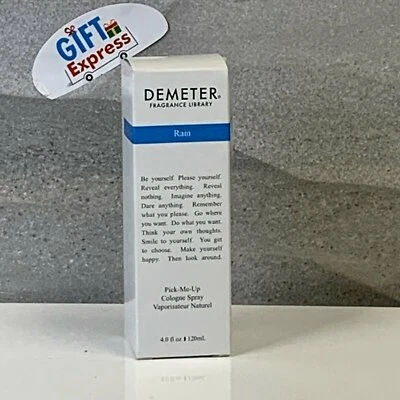 Rain by Demeter para mujer. Pick-me Up Colonia Spray 4.0 OZ Nuevo Foto 1 de 2