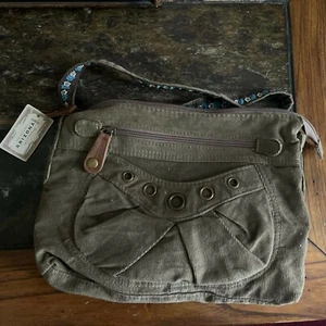 Vintage - Arizona Jeans - Green Corduroy Crossbody Hand Bag - Picture 1 of 5