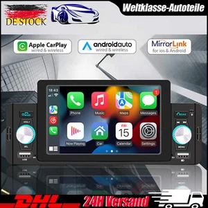 DAB Single Din Auto Stereo Radio 5Inch Touchscreen mit Bluetooth TF MP5 Player - Bild 1 von 17