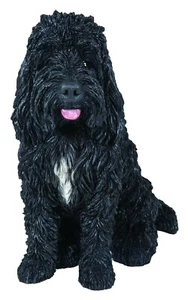Vivid Arts - Large Sitting Black Cockapoo Garden Decoration (XRL-CKP1-A) - Picture 1 of 1