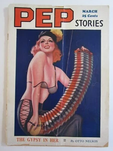PEP Stories Pulp v. 7 #3, Mar. 1937 GD  Earle Bergey Cover Art - Imagen 1 de 5