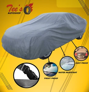 Waterproof Car Cover 2 Layer Heavy Duty Cotton Lined UV Protection - Size Medium - Picture 1 of 4