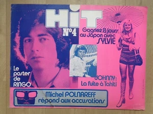 Poster Vintage Pop Culture SYLVIE VARTAN JOHNNY HALLYDAY RINGO Hit N°4 - Picture 1 of 4
