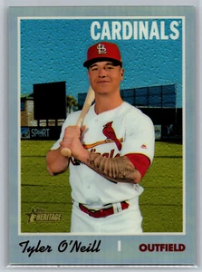 Tyler O'Neill 2019 Topps Heritage Chrome Refractor /569 THC-564 Cardinals - Picture 1 of 2