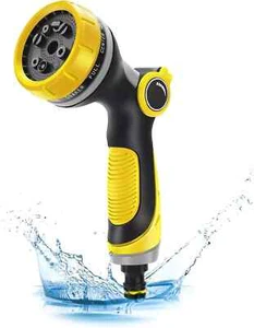 10 Pattern Multi Function Garden Hose Pipe Water Nozzle Spray Gun Comfort Handle - Picture 1 of 8