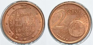 Spain 2000 2 Cents 904726 combine shipping - Picture 1 of 3