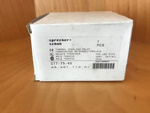 S&S Sprecher & Schuh CT7-75-45 Thermal Overload Relay New - Picture 1 of 4