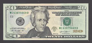 $20 FEDERAL RESERVE NOTES 2013 PHILADELPHIA (MC63875669B), UNC - Picture 1 of 2
