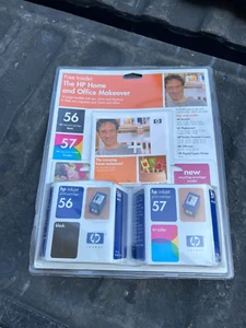 Genuine HP 56 Black & 57 Tri-Color Ink Cartridges New Sealed Expired 2005 OEM - Picture 1 of 1