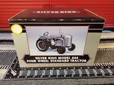 Silver King 444 1/16 Resin Farm Tractor Replica Collectible By SpecCast  - Image 1 of 4