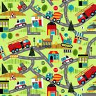 Nutex Fabric Around The Town Vehicles Kids 1 Metre