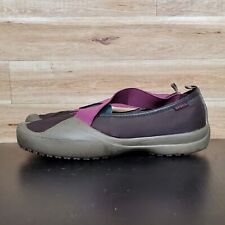Crocs Brown Purple Slip On Flats Women's Size 9