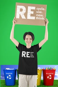 Walmart Recycle Reuse Renew Rethink Environmental Activism Gift Unisex T-Shirt - Picture 1 of 17