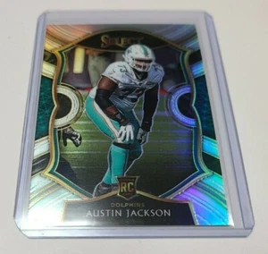 2020 Panini Select #91 Austin Jackson - Miami Dolphins RC SILVER PRIZM - Imagen 1 de 2