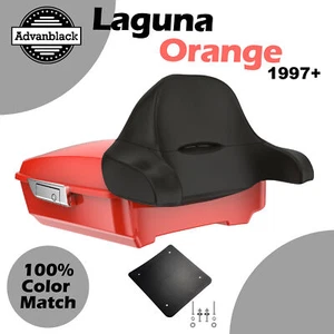 Paquete envolvente para 97+ Harley/Softail LAGUNA NARANJA Rushmore picado Tour Pak - Imagen 1 de 12