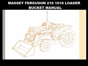 MANUAL DE PIEZAS DE CARGADOR MASSEY FERGUSON MF 216 1016 con diagramas de canastilla MF216 - Imagen 1 de 4