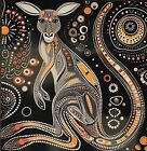 Aboriginal Art Print 300mm X 300mm Size On Glossy Photo Paper