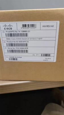 Cisco IE-3000-8TC-E Industrial Ethernet Switch 8-Port 10/100 - Image 1 of 4