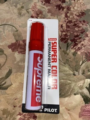 NUEVO MARCADOR PERMANENTE PILOTO SUPREME FW18 ROJO SUPER COLOR caja logo cdg comme Foto 1 de 2